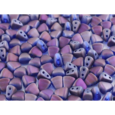 Matubo™ Nib-Bit 6x5mm Sapphire Brown Flare Mat 23073 | Czech Beads