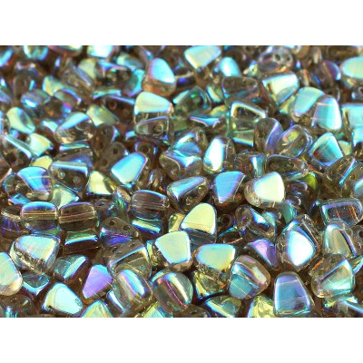 Matubo™ Nib-Bit 2-Hole Beads Smoke Grey AB 40020/28703 | 6x5mm