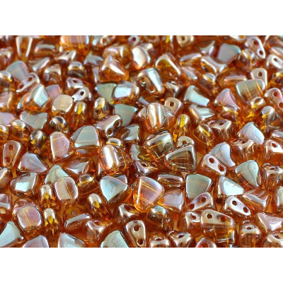 Matubo Nib-Bit Amber Celsian 80020/22503 | 2-Hole Czech Beads