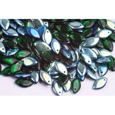 Flames N. 61 Transparent Dark Green AB