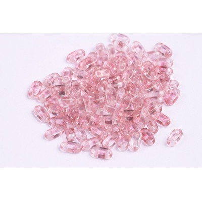 Bar Beads N. 12 LUSTER TRANSPARENT TOPAZ PINK