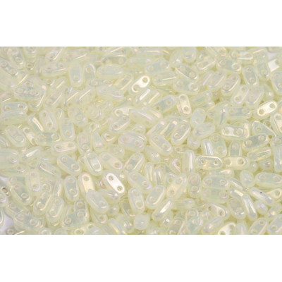 CzechMates Bar 6x2 mm N. 33 Luster Iris - Milky Jonquil