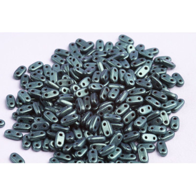 CzechMates Bar 6x2 mm N. 5 METALLIC SUEDE LT GREEN