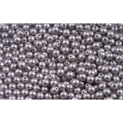 Round Beads 4mm Chrome 02010/40001 | Rutkovsky Czech Glass