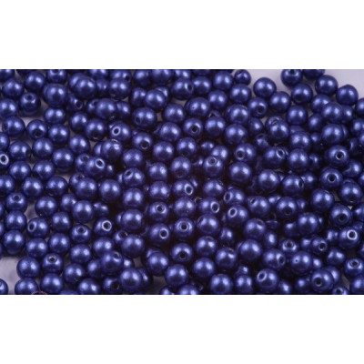 Round Beads 4mm Violet Pearl 02010/40028 | Rutkovsky Czech Glass