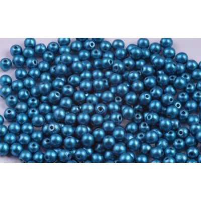 Round Beads 4mm Teal 02010/40038 | Czech Glass Rutkovsky