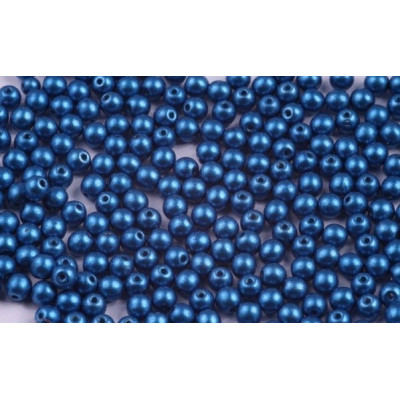 Perlina tonda  N. 716 Blu