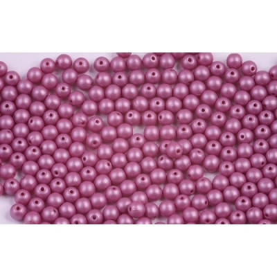 Round Beads 4mm Matte Pearl Purple 00030/29364 | Rutkovsky