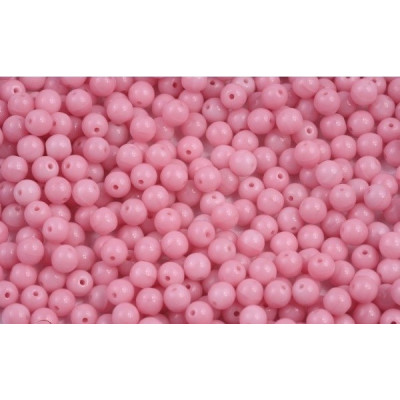 Round Beads 4mm Opaque Light Pink 73010 | Rutkovsky Czech Glass