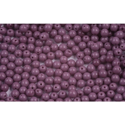 Round Beads 4mm Opaque Purple 23030 | Rutkovsky Czech Glass