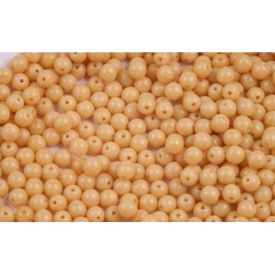 Czech Round Beads 4mm Opaque Beige 13020 | Glass Beads
