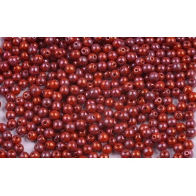 Round Beads 4mm Orange Nebula 93130/15001 | Czech Glass Beads