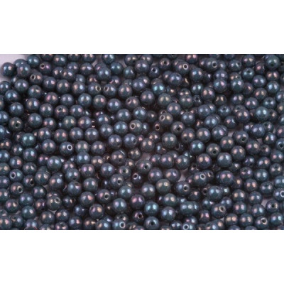 Round Beads 4mm Green Turquoise Nebula 63130/15001 | Rutkovsky