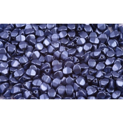 Pinch Beads 7mm Metallic Blue 02010/40039 | Czech Glass Beads