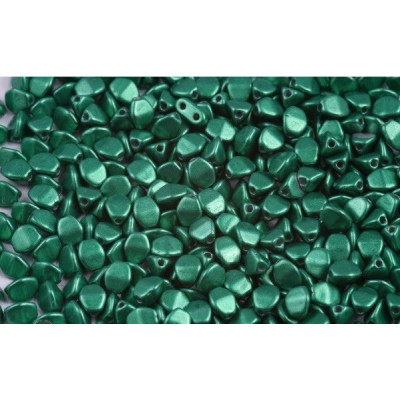 Pinch Beads 7mm Emerald Green 02010/40044 | Czech Glass Beads