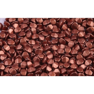 Pinch Beads 7mm Copper 02010/40037 | Rutkovsky Czech Glass Beads