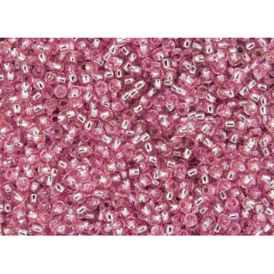 TOHO Round 8/0 Seed Beads Silver-Lined Pink 38 | Glass Beads