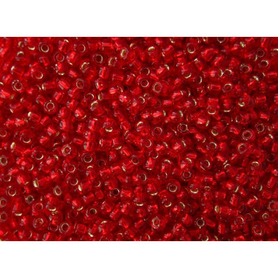 TOHO Round 8/0 Silver-Lined Ruby 25C | Japanese Glass Beads