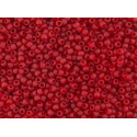 TOHO Round 8/0 Frosted Siam Ruby 5BF | Japanese Seed Beads