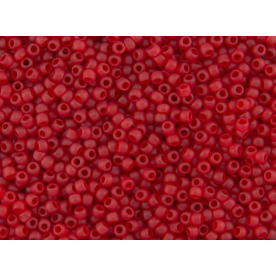 TOHO Round 8/0 Frosted Siam Ruby 5BF | Japanese Seed Beads