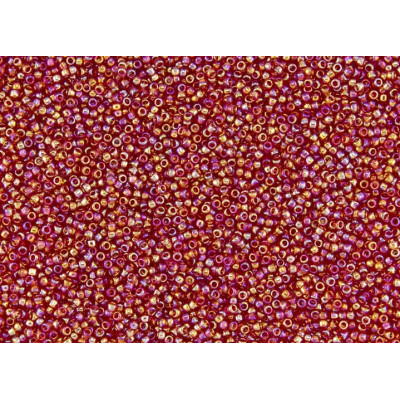 TOHO Round 8/0 Trans-Rainbow Ruby 165C | Japanese Seed Beads