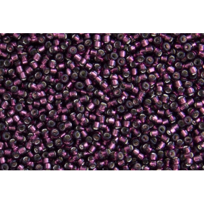 TOHO Round Seed Beads 8/0 Silver-Lined Amethyst 26C | 10g