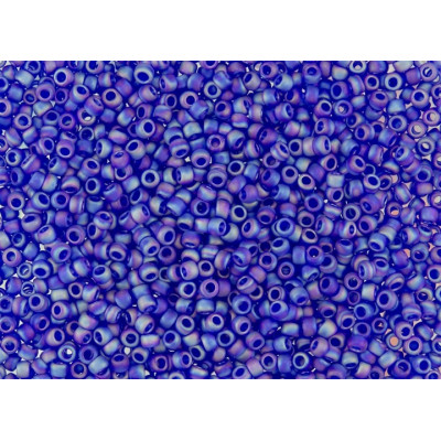 TOHO Round 8/0 Seed Beads Frosted Dark Sapphire 87F | 10g