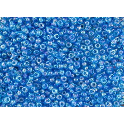 TOHO Round 8/0 Seed Beads Trans-Rainbow Dark Aqua 163B | 10g