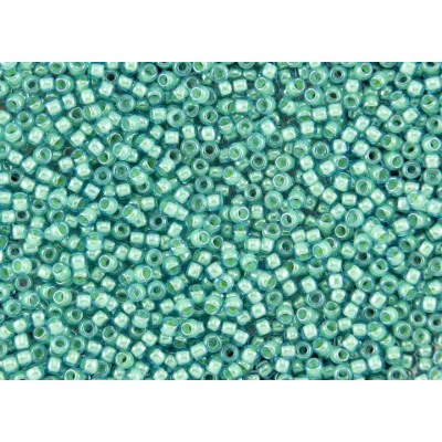 TOHO Round 8/0 Aqua/Lt Jonquil Lined 954 | Japanese Seed Beads