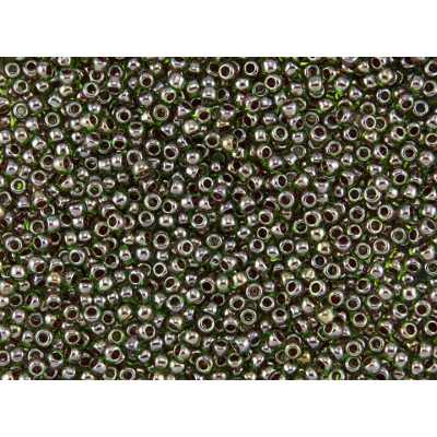 TOHO Round 8/0 Seed Beads Peridot/Fuchsia Lined 250 | 10g