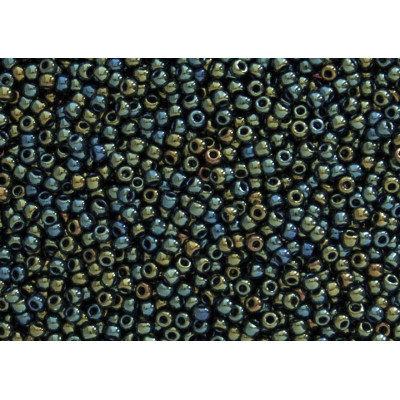 TOHO Seed Beads 8/0 Metallic Iris Green/Brown 84 | Glass Beads