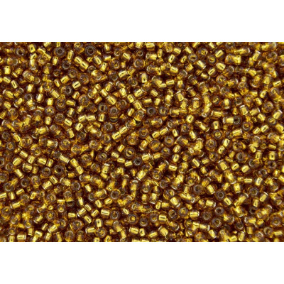 TOHO Round Seed Beads 8/0 Silver-Lined Topaz 22C | Glass Beads