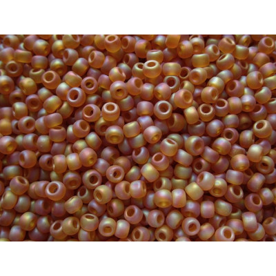 TOHO Round 8/0 Seed Beads 162CF Frosted Dark Topaz | 10g
