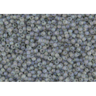 TOHO Round 8/0 Seed Beads Frosted Black Diamond 176AF | 10g