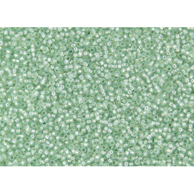TOHO Round 8/0 Silver-Lined Milky Lt Peridot 2118 | Seed Beads