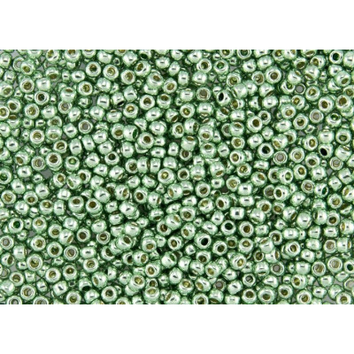 TOHO Round 8/0 Galvanized Mint Green PF570 | Japanese Glass Beads