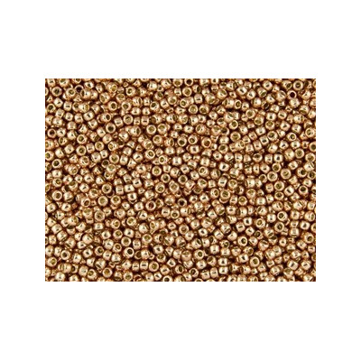 TOHO Round Seed Beads 8/0 Galvanized Rose Gold PF551 | 10g