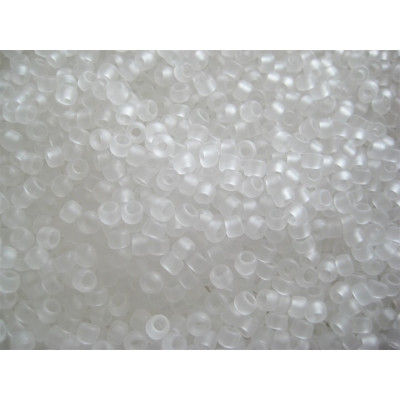 TOHO Round 11/0 Seed Beads Transparent Frosted Crystal 1F | 10g