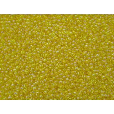 TOHO Round 11/0 Seed Beads Trans-Rainbow Lemon 175 | 10g