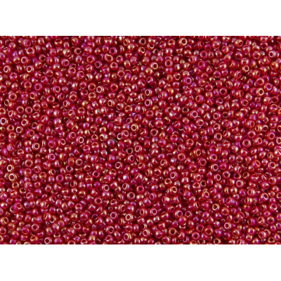 TOHO Round 11/0 Seed Beads Opaque-Rainbow Cherry 405 | 10g