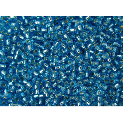 TOHO Round 11/0 Silver-Lined Aquamarine 23 | Japanese Seed Beads