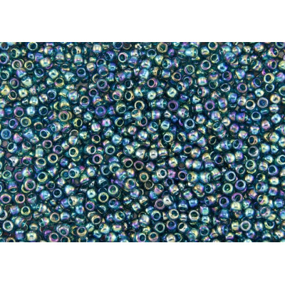 TOHO Round 11/0 Trans-Rainbow Teal 167BD | Japanese Seed Beads