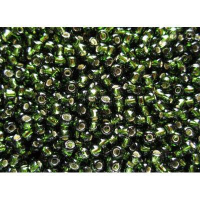 TOHO Round 11/0 Silver-Lined Olivine 37 | Japanese Seed Beads