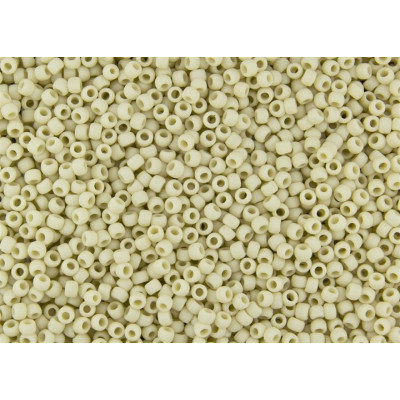 Perles TOHO Round 11/0 Opaque-Frosted Lt Beige 51F | 10g