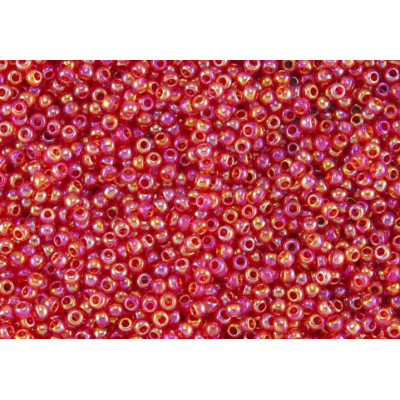 TOHO Round 11/0 Trans-Rainbow Lt Siam Ruby 165