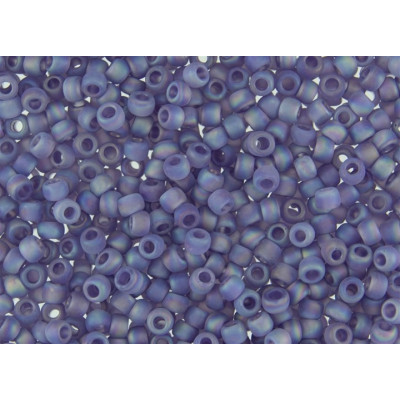 TOHO Round 11/0 Frosted Rainbow Lt Tanzanite 166DF | 10g