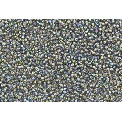 TOHO Round 11/0 Seed Beads Trans-Rainbow Gray 176B | Japan Glass