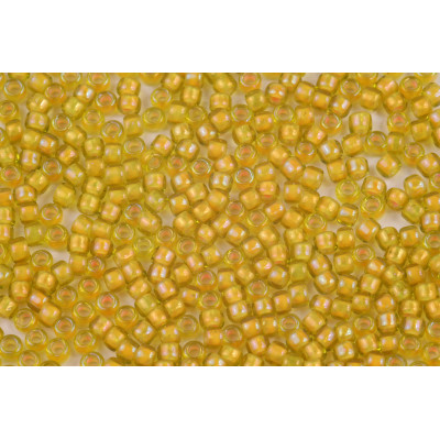 TOHO Round 8/0  N. 163 Trans-Rainbow-Frosted Lemon
