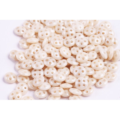 CzechMates QuadraLentil 6mm N. 4 LUSTER OPAQUE CHAMPAGNE