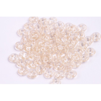 CzechMates QuadraLentil 6mm N. 22 LUSTER TRANSPARENT CHAMPAGNE